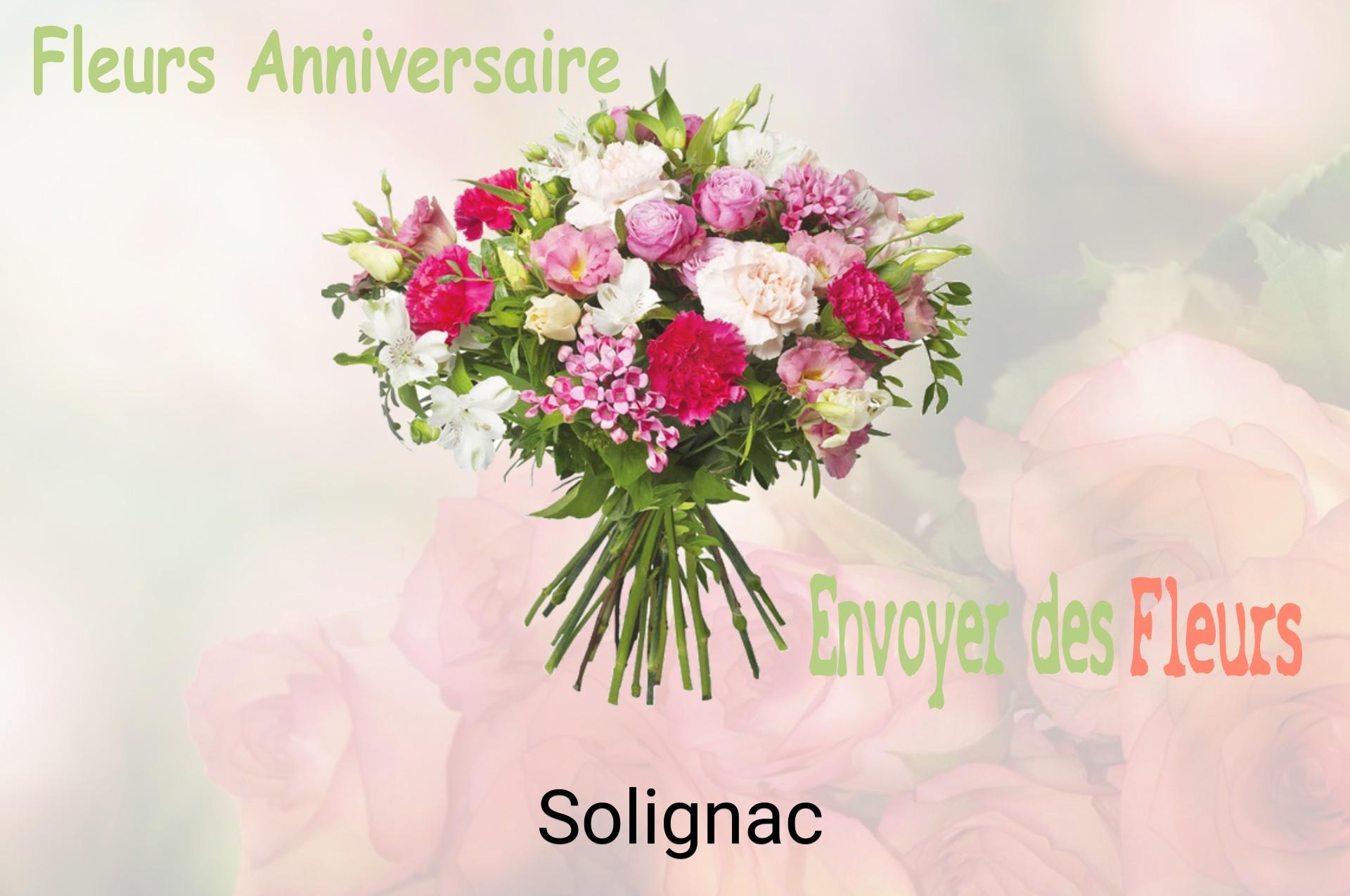 Bouquet de fleurs d’anniversaire livré à Solignac